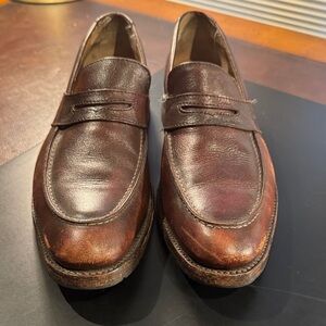 Classic Brown Leather Loafers FRYE 10D